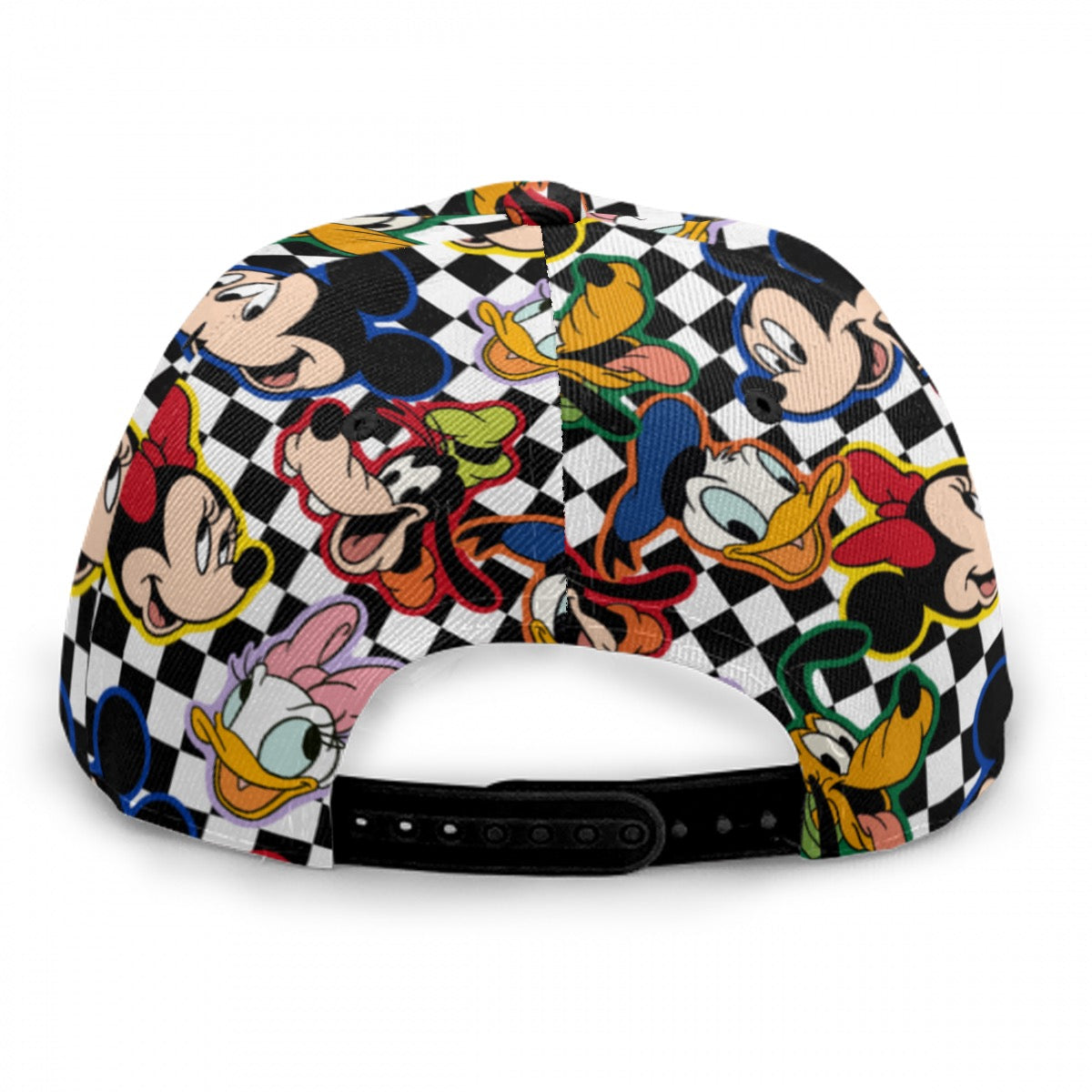 Checkered Friends Baseball Cap With Flat Brim