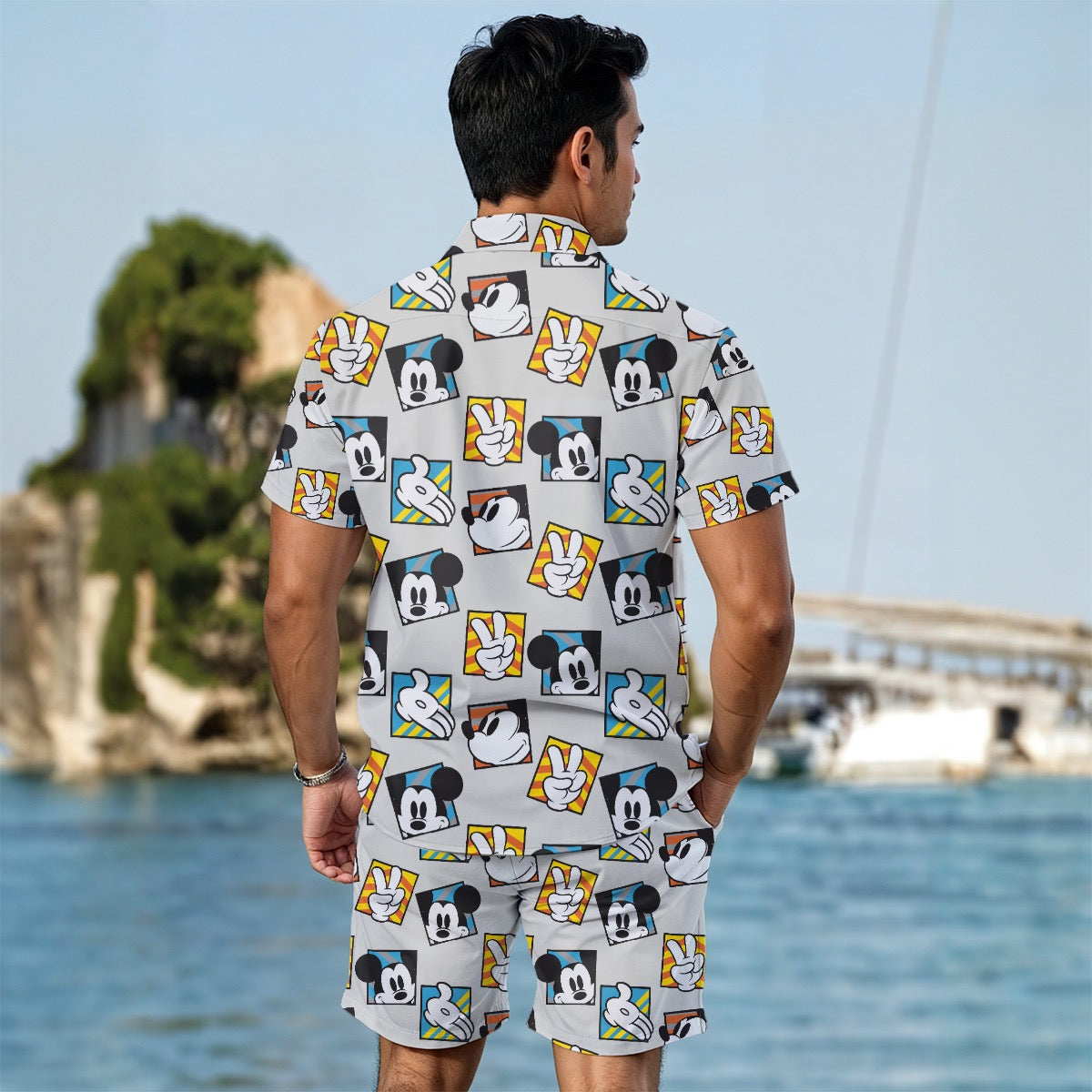 MM Squares Men's Summer Shirt Set