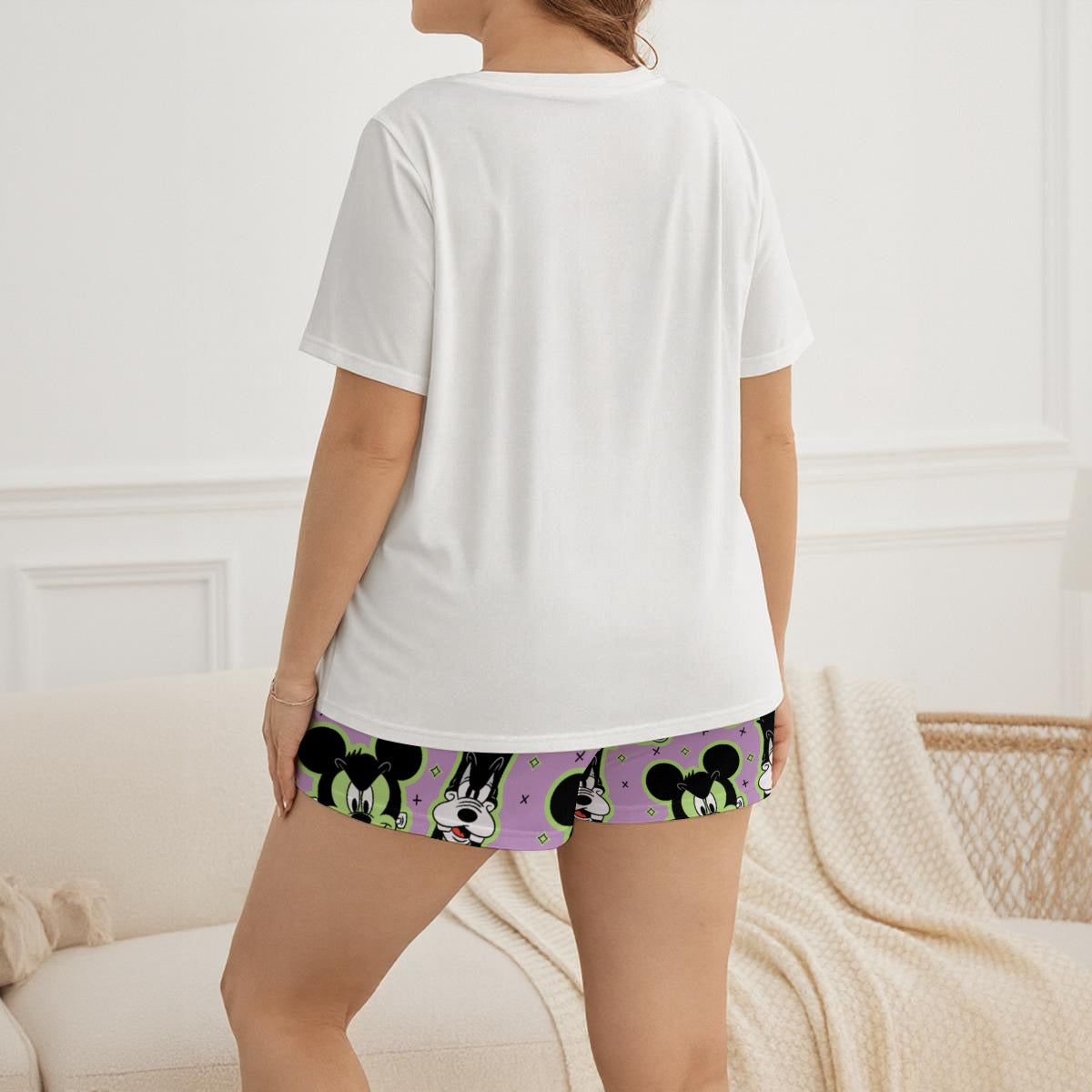 Spooky Friends Women's Soft-Touch Lounge Set With Shorts