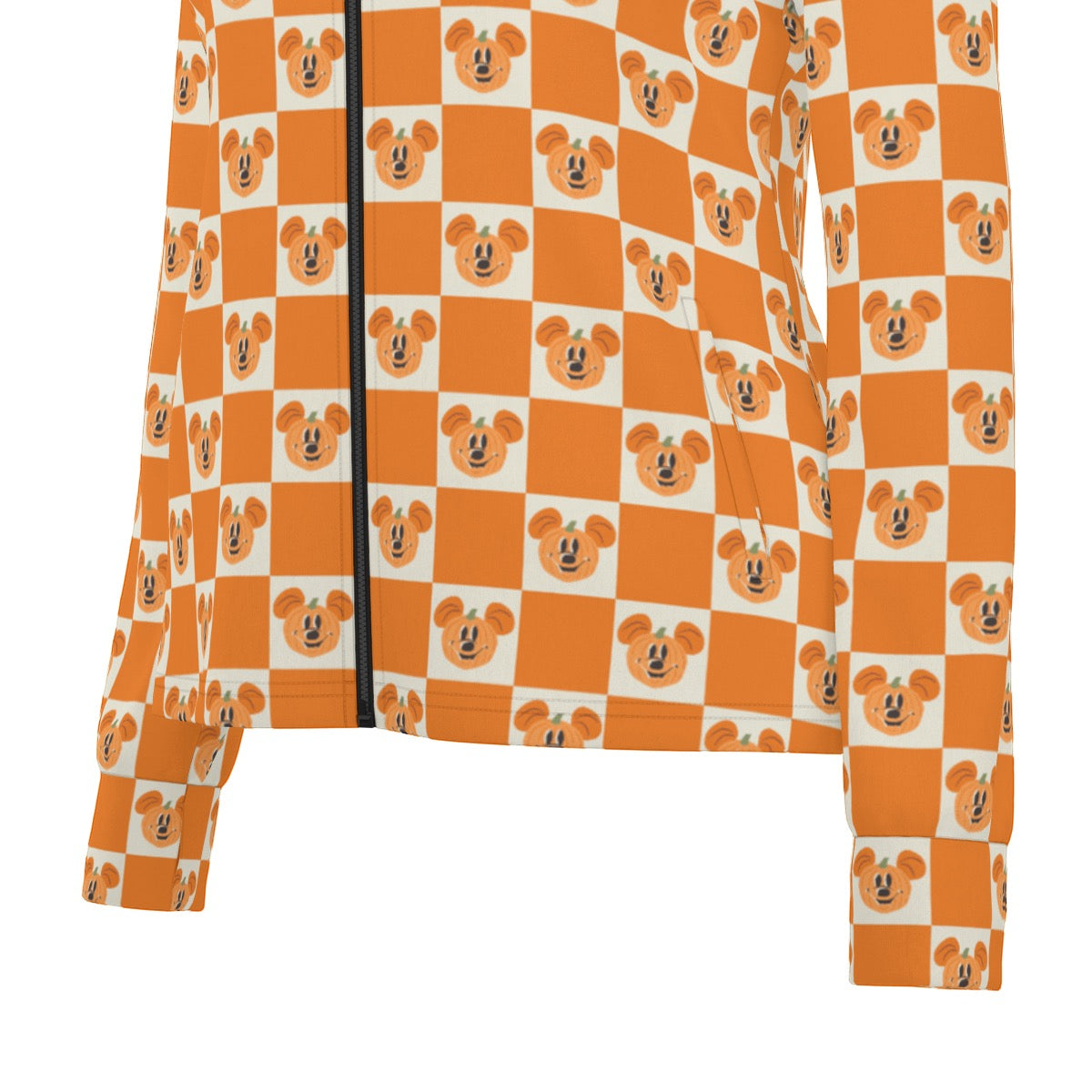 Preppy Pumpkin Women's Long Sleeve Thumbhole Jacket