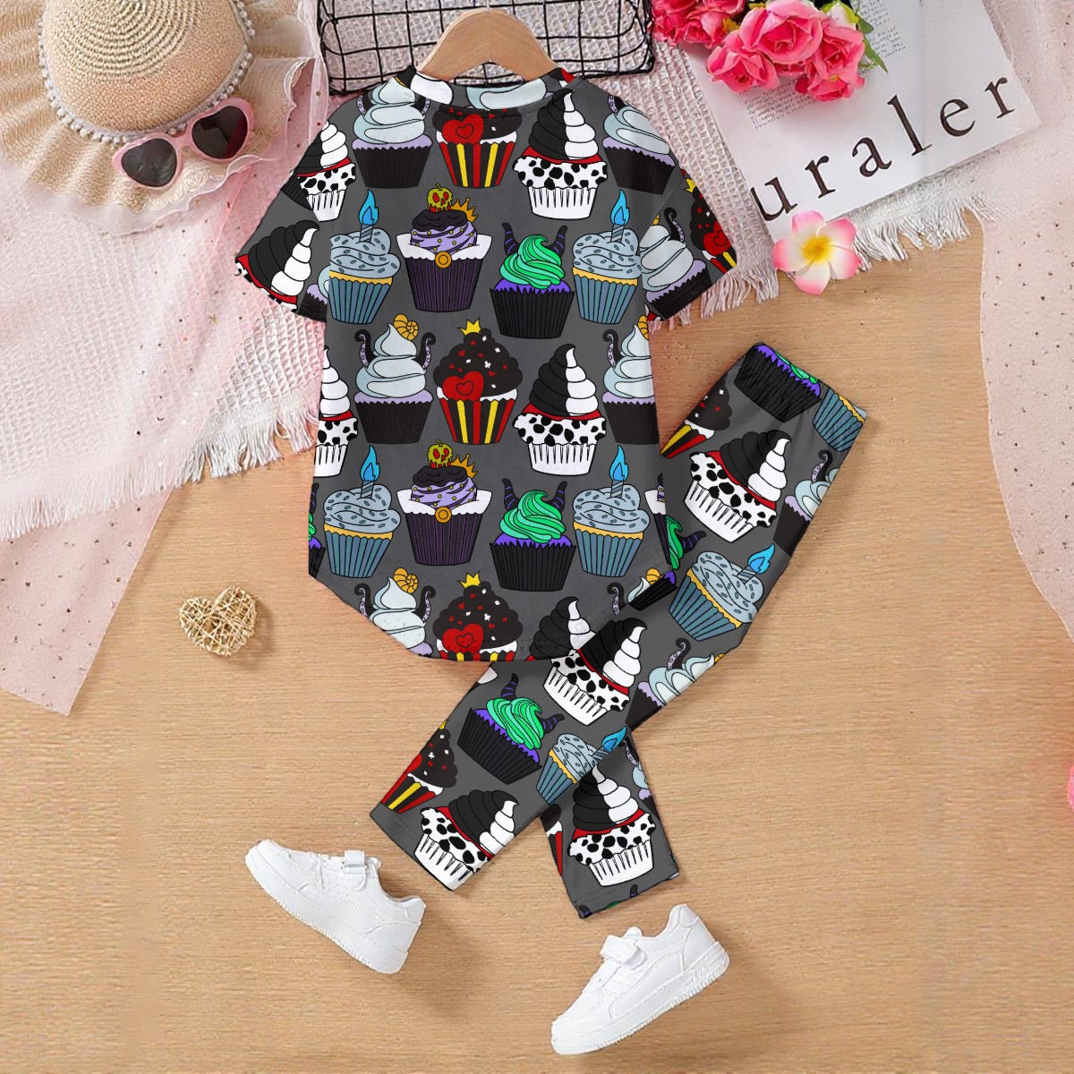 Villain Cupcakes Kids' Casual Top and Pants Set