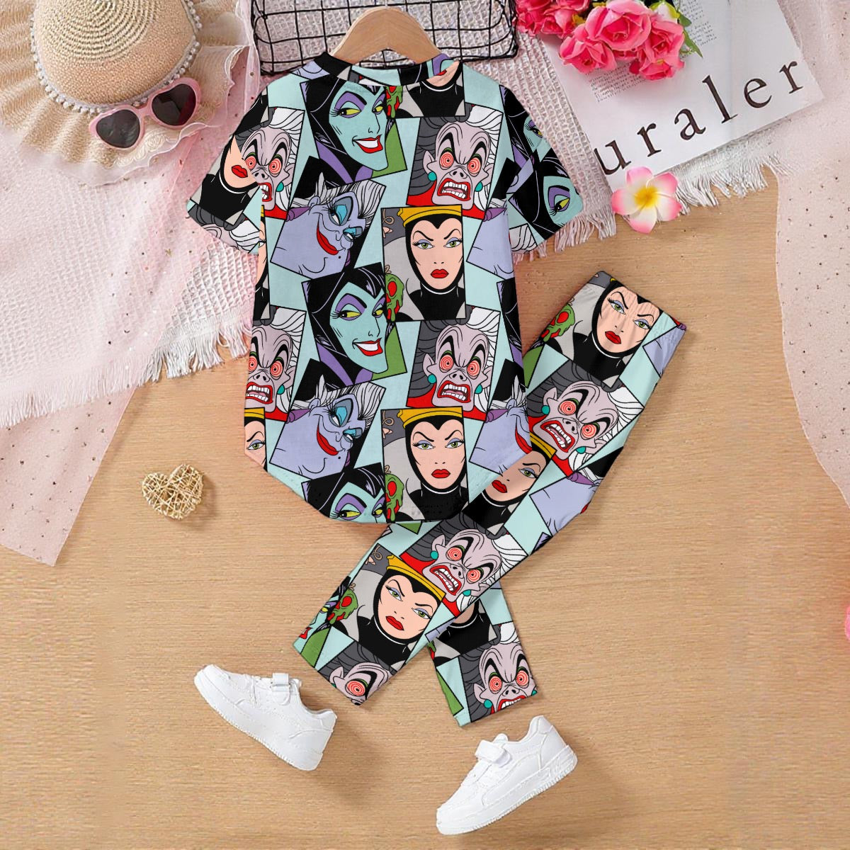 Villain Squares Kids' Casual Top and Pants Set