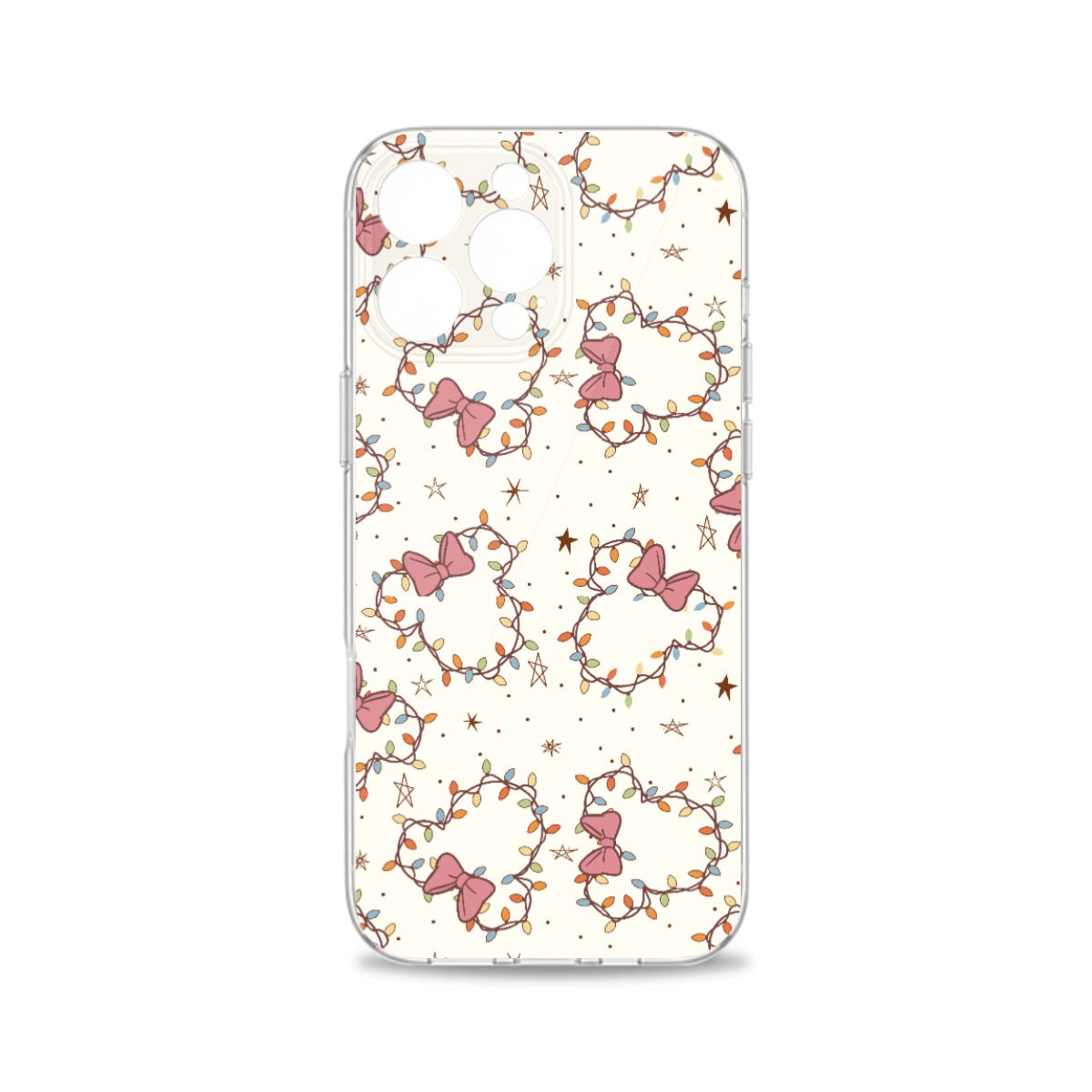 Christmas Lights Minnie iPhone 16 Series Mobile Phone Case