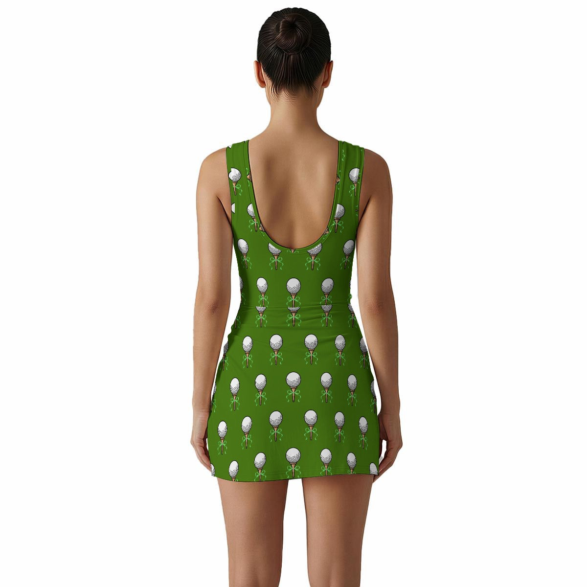 Bow Golf Tee Women's Sleeveless Bodysuit Dress
