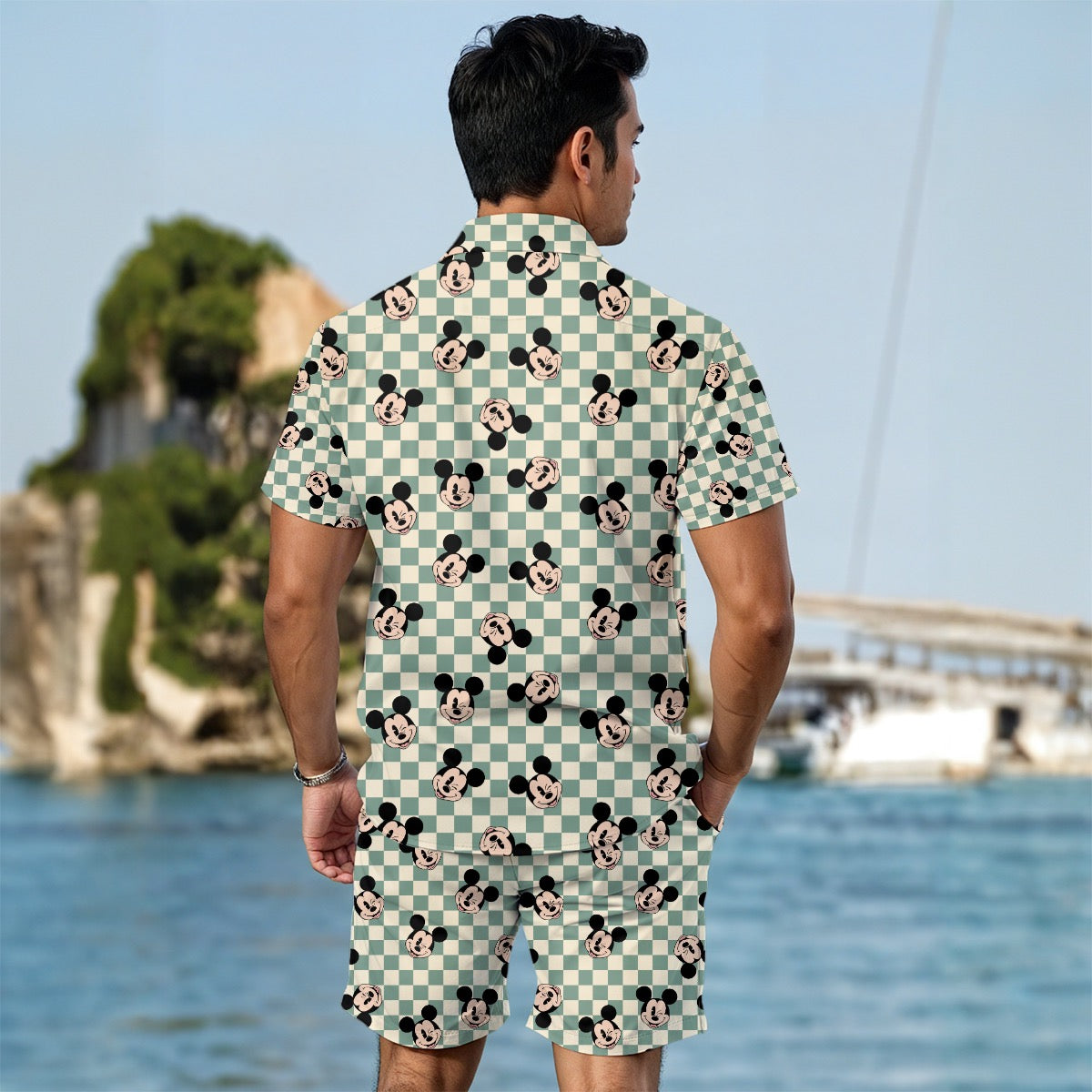 Checkered MM Men's Summer Shirt Set