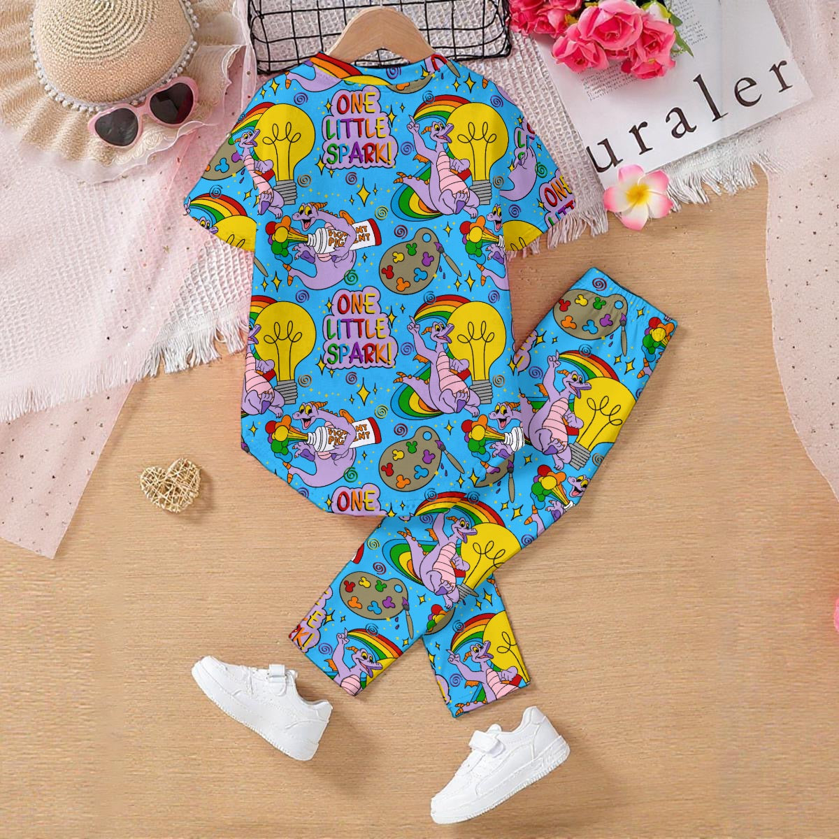 One Little Spark Kids' Casual Top and Pants Set