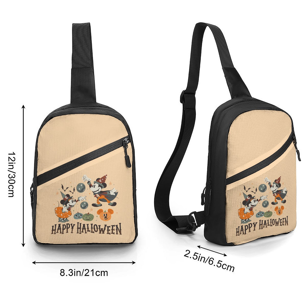 Happy Halloween Folding chest bag