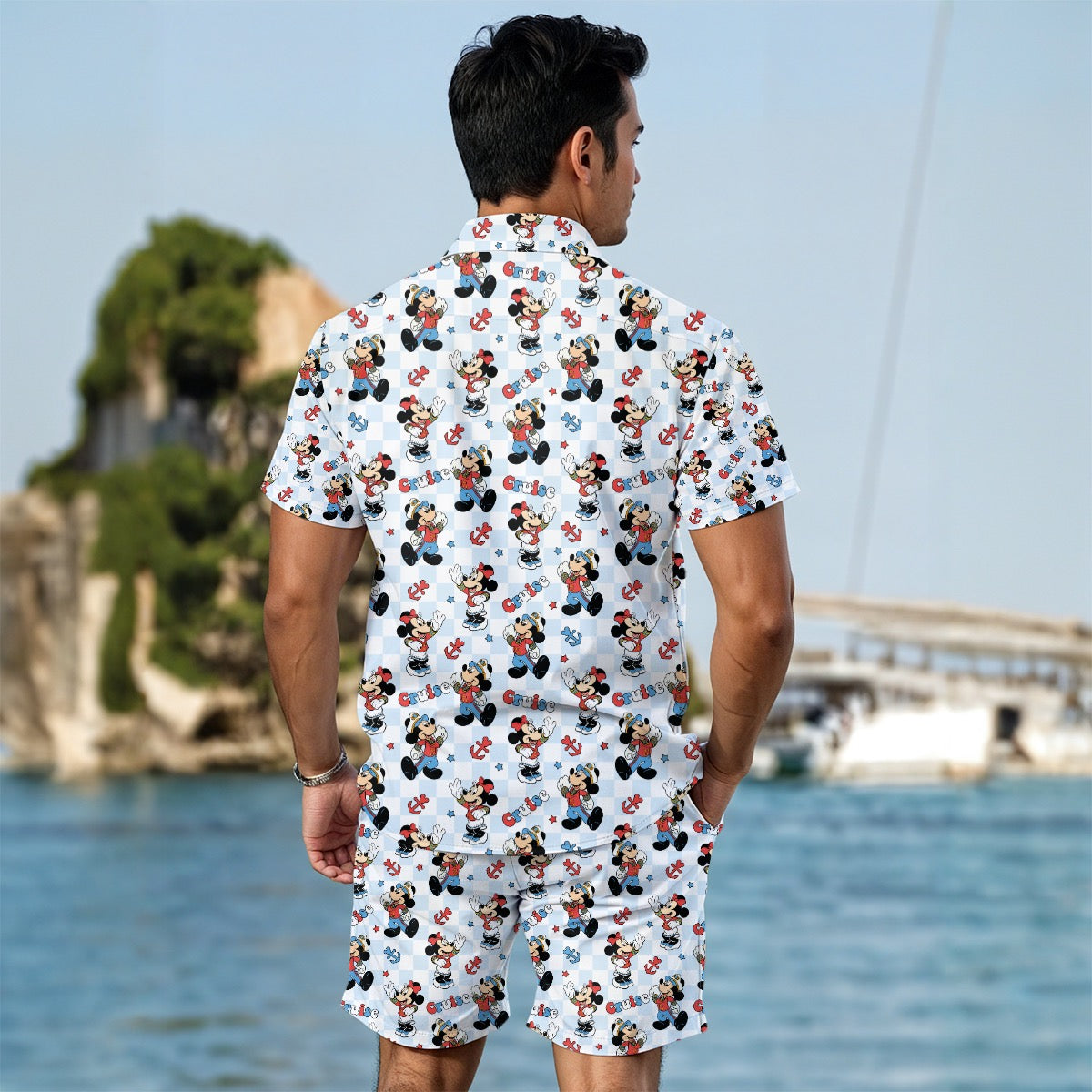 Checkered Cruising MM Men's Summer Shirt Set