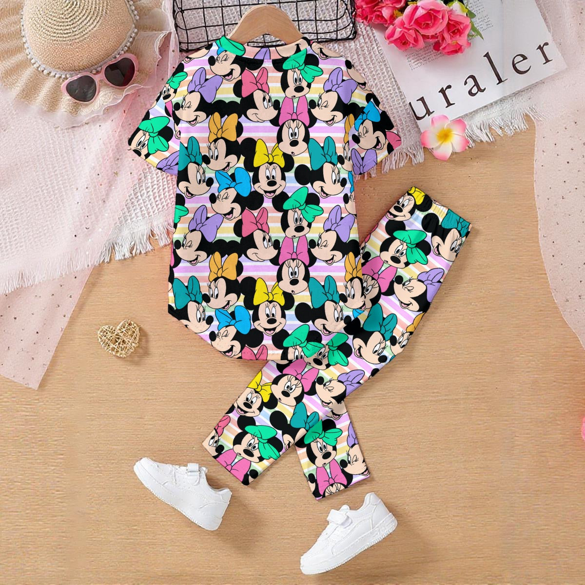 Happy Minnie Kids' Casual Top and Pants Set