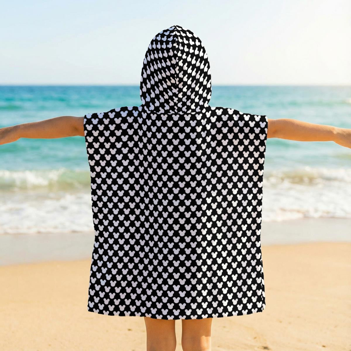 Micro Mickey Kid's Hooded Towel Poncho