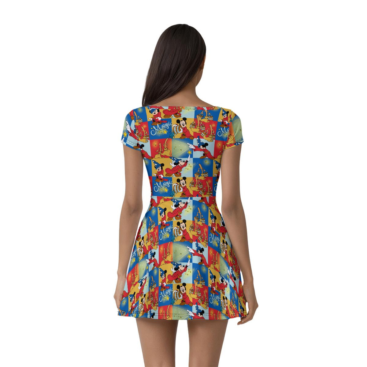 Sorcerer Squares Women’s Athletic Dress With Built‑In Shorts