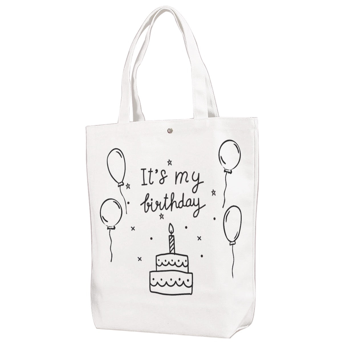 It’s My Birthday Canvas Bag With Shoulder Strap