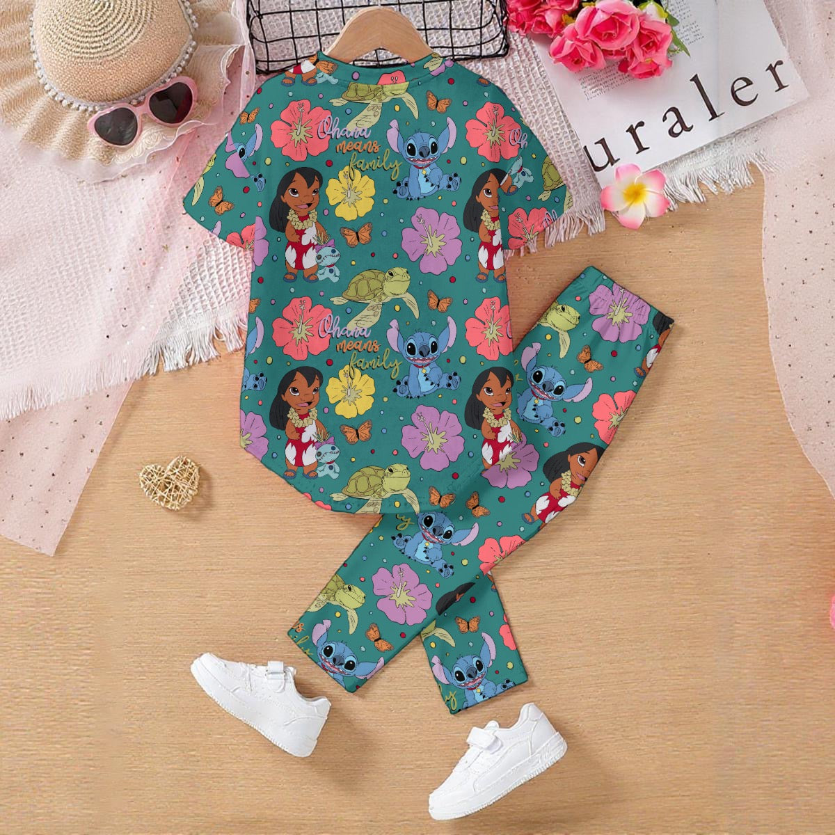 Aloha Alien Kids' Casual Top and Pants Set