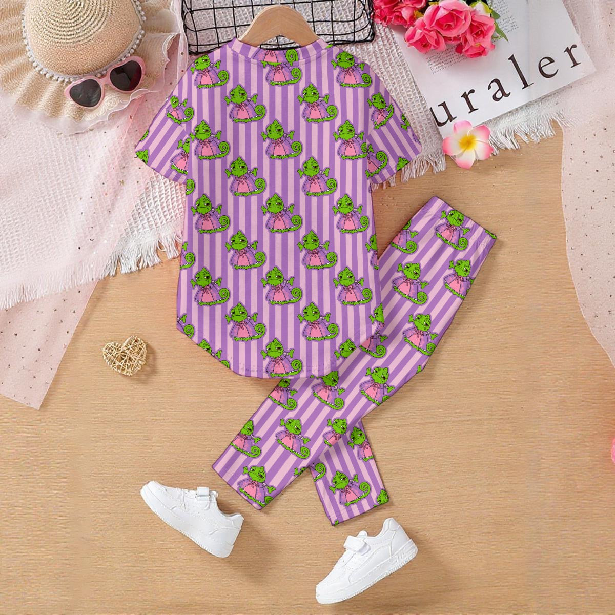 Striped Pascal Kids' Casual Top and Pants Set