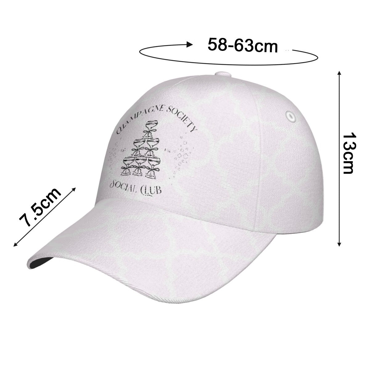 Champagne Society Social Club Peaked Cap