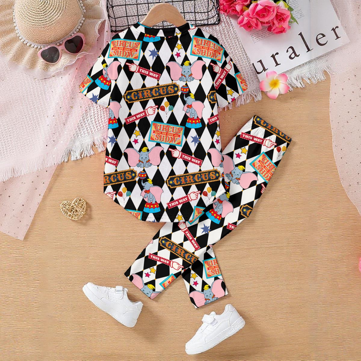 Circus Friends Kids' Casual Top and Pants Set