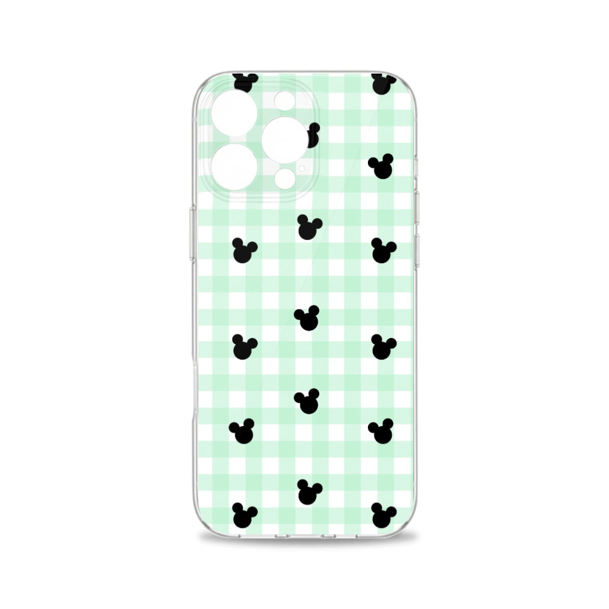 Green Gingham iPhone 16 Series Mobile Phone Case