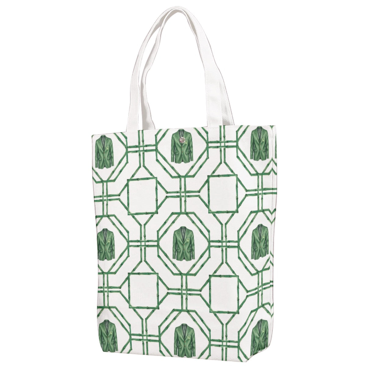 Bamboo Trellis & Jacket Canvas Bag With Shoulder Strap