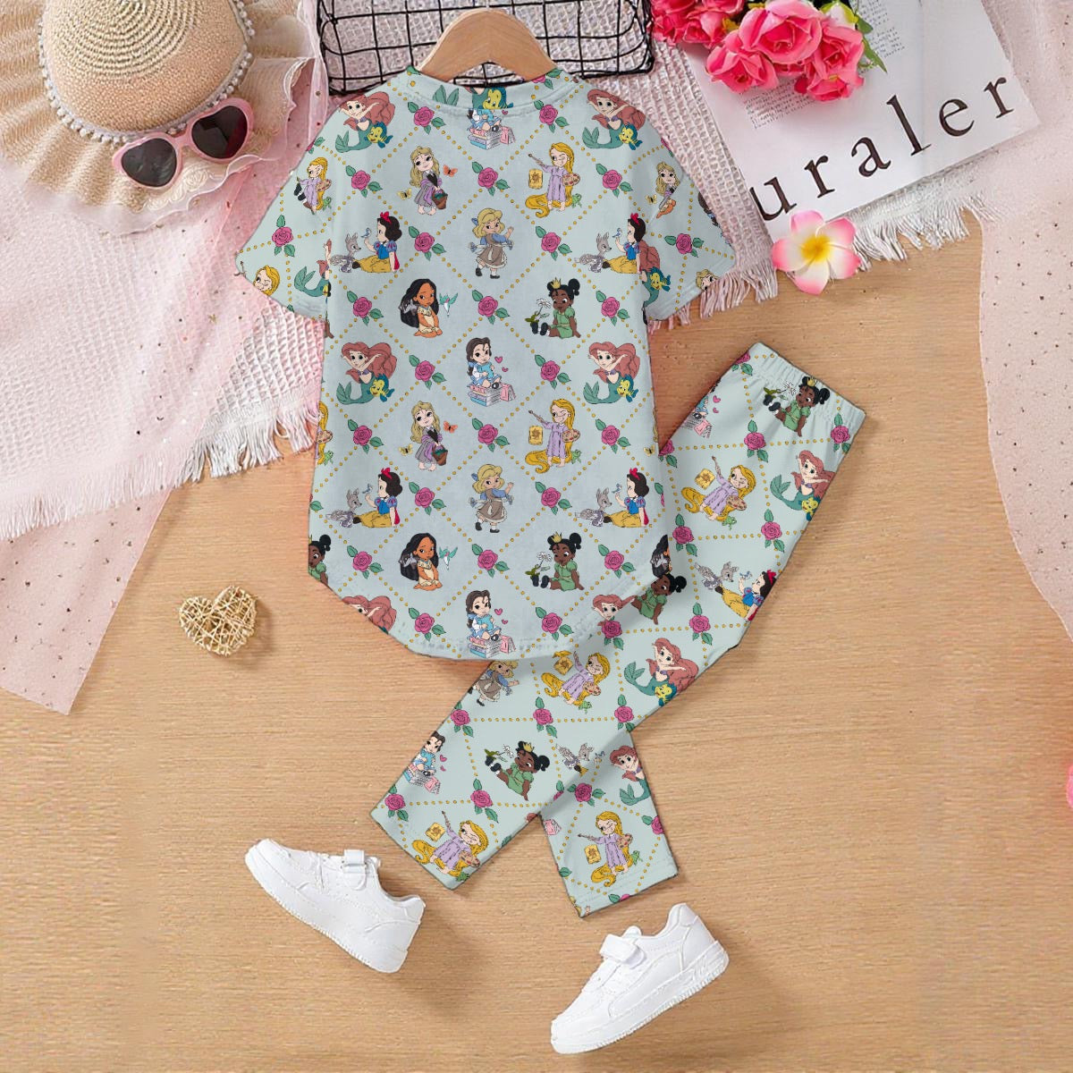 Young Princesses Sage Kids' Casual Top and Pants Set