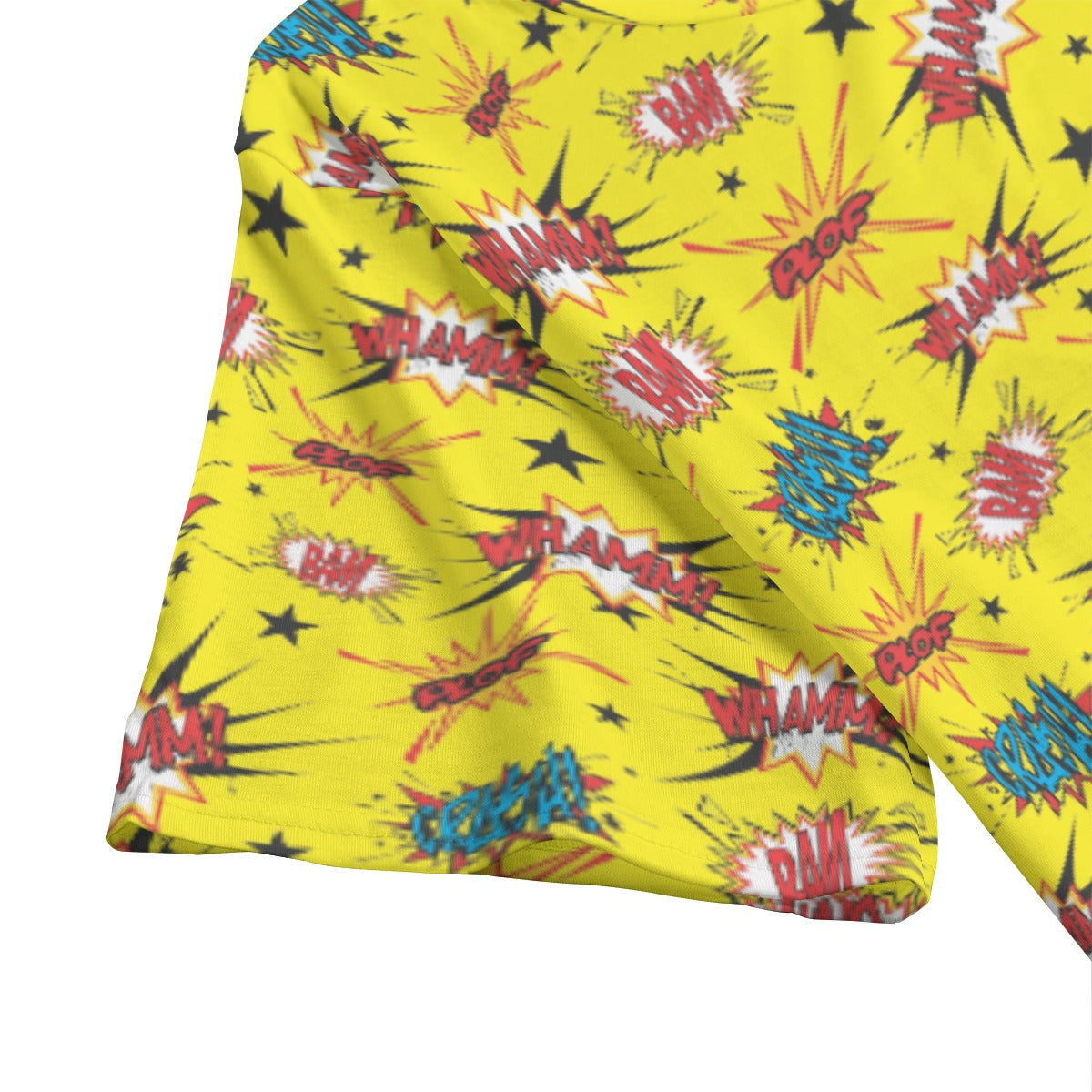 Yellow Superhero Men's Crew Neck T-Shirt