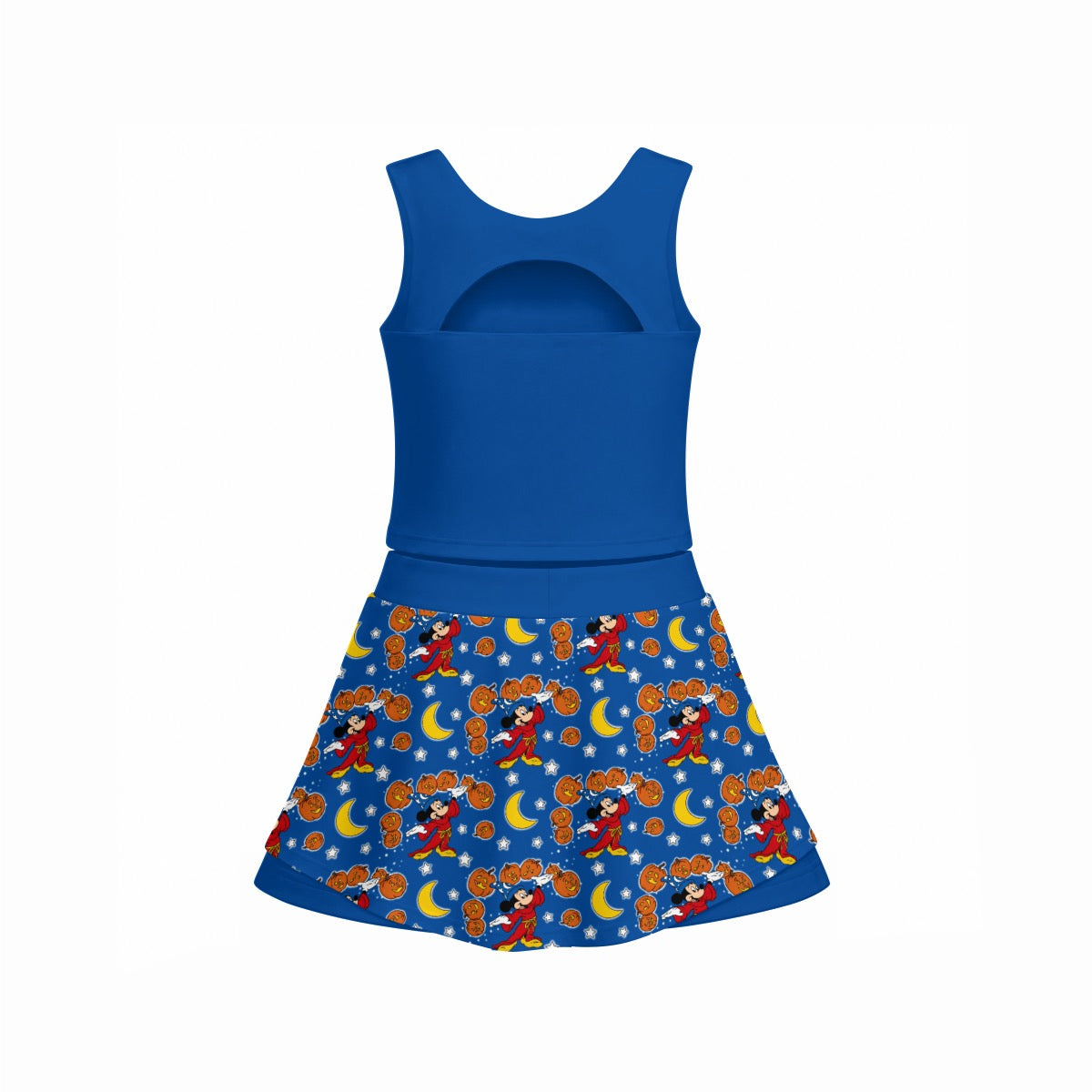 Pumpkin Sorcerer Women's Sports Tank & Skort Set