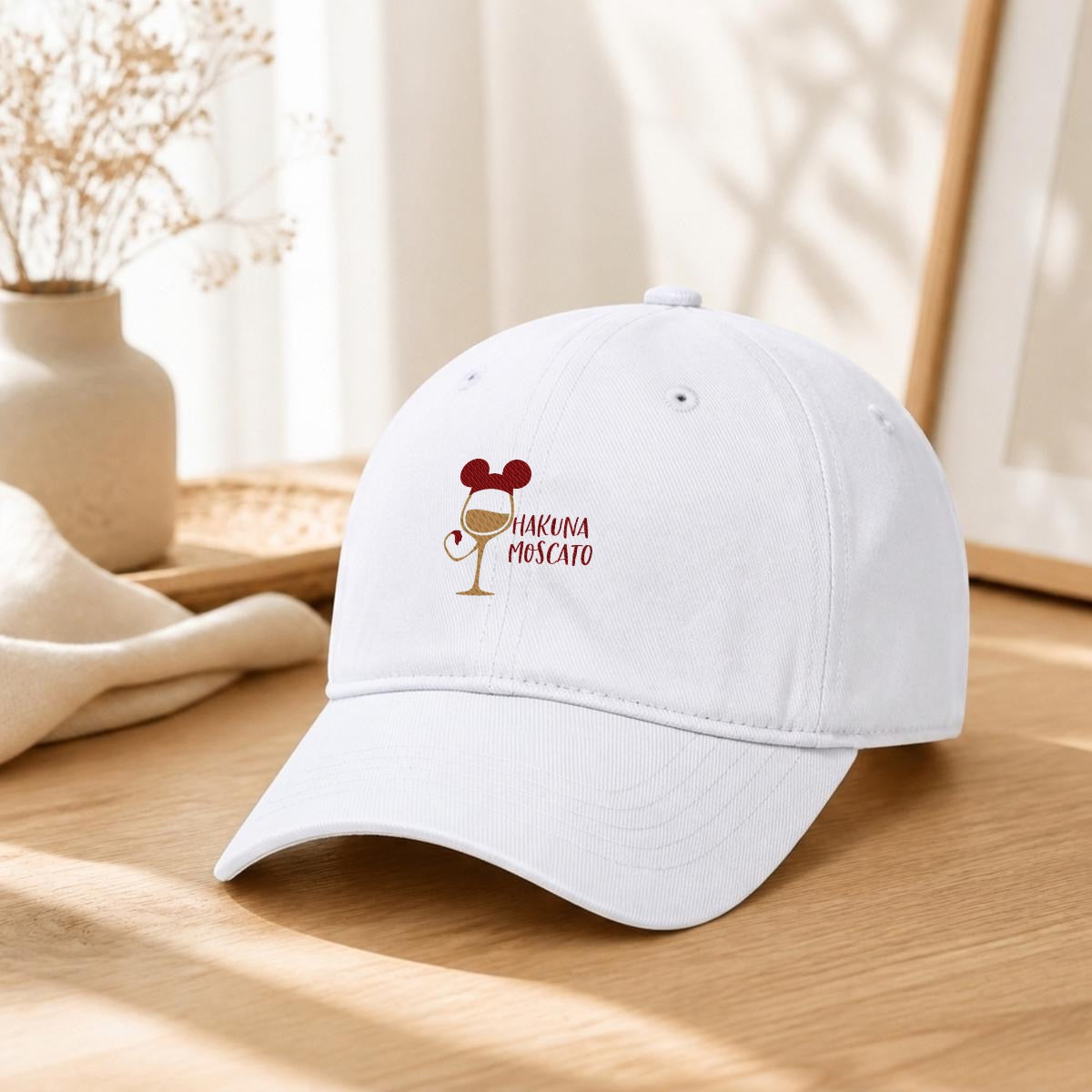 Hakuna Moscato Embroidery Soft-Crown Flat Cap
