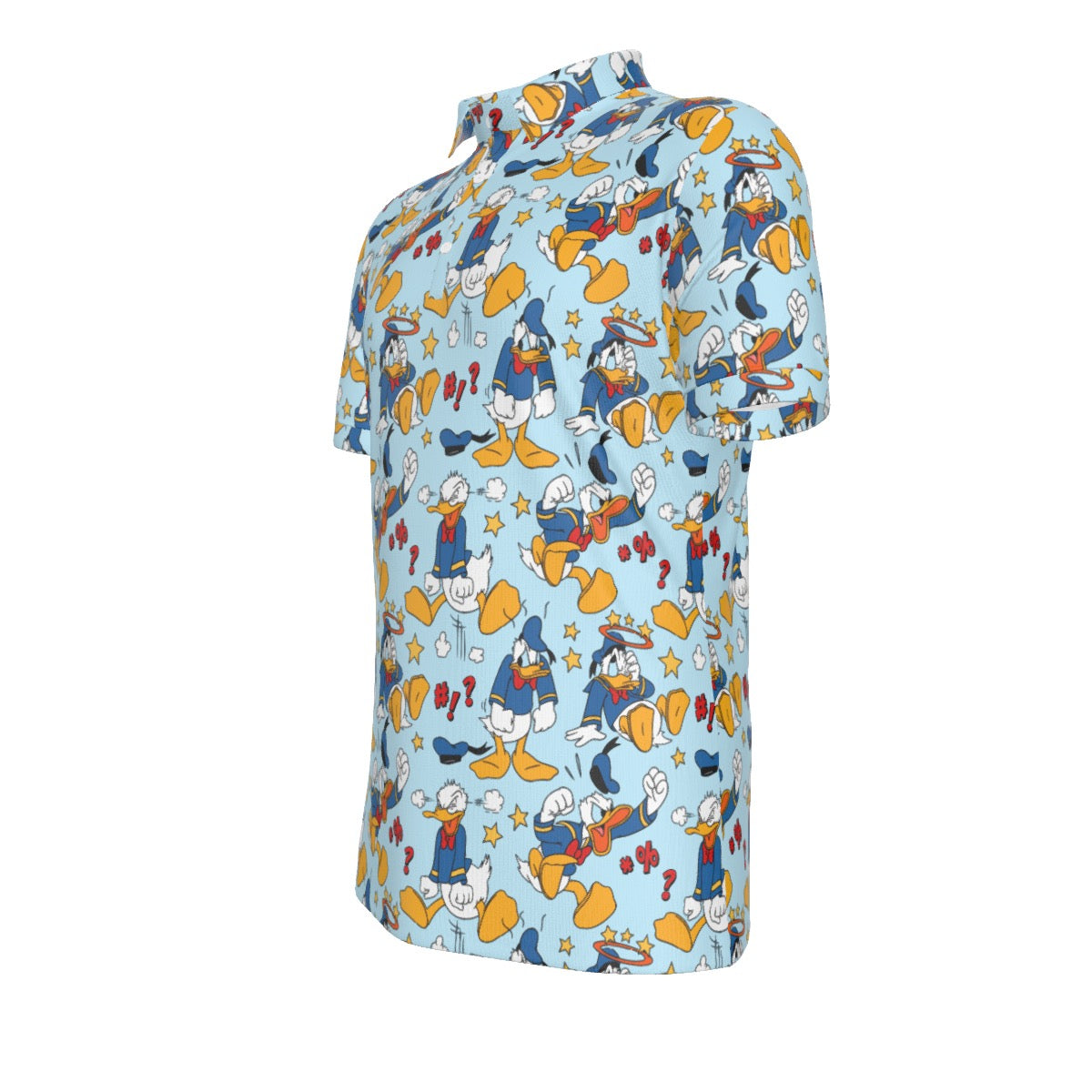 Angry Duck Men's Stretch Collar Polo Shirt