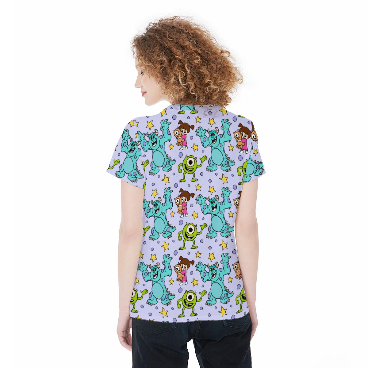Purple Friendly Monsters Women‘s t-Shirt