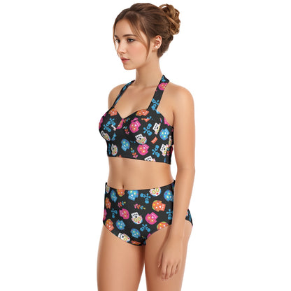 Coco Women's Swimsuit Set With Halter
