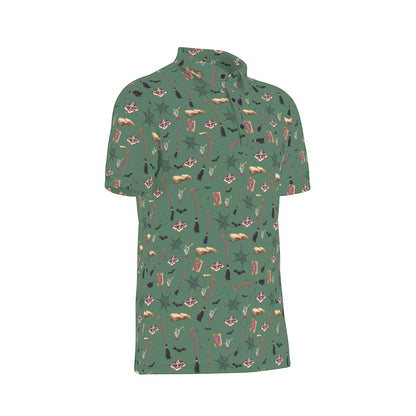 Green Wizard Men's Stretch Collar Polo Shirt