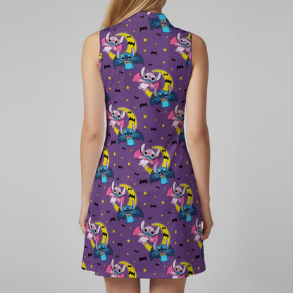 Batty Alien [purple] Women’s Sports Dress Set
