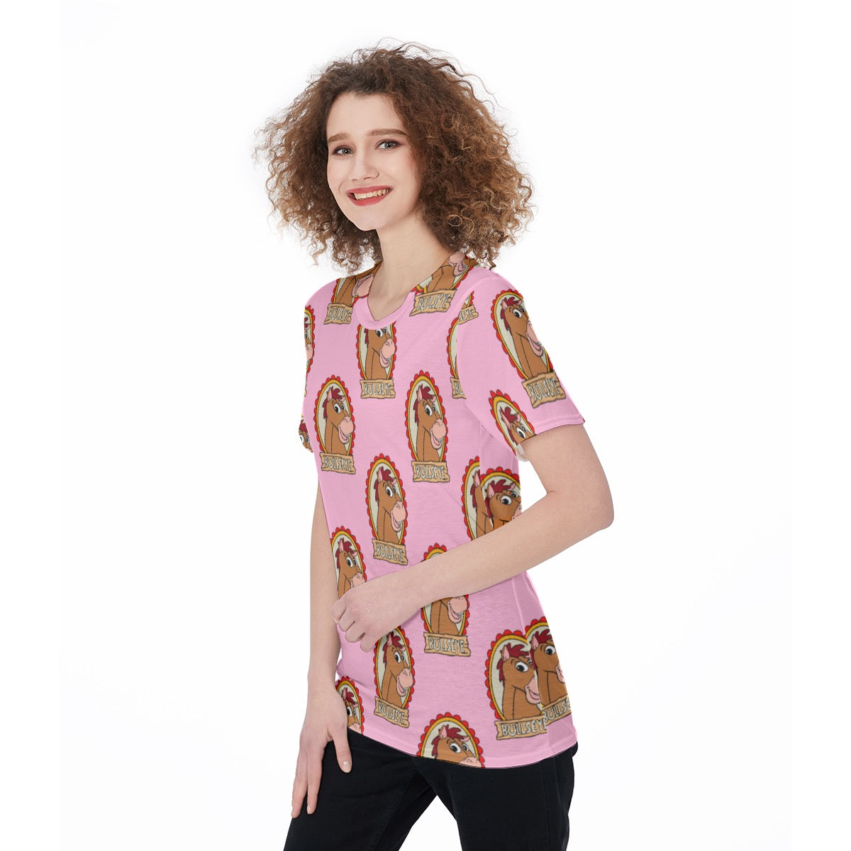 Pink Horsey Women's O-Neck T-Shirt|180 GSM Jersey