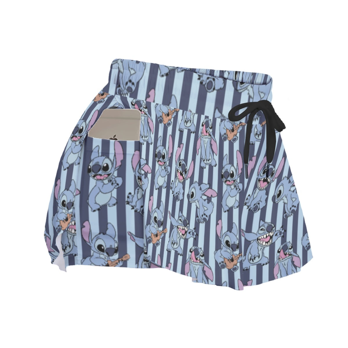 Striped Alien Women's Sport Skorts With Pocket