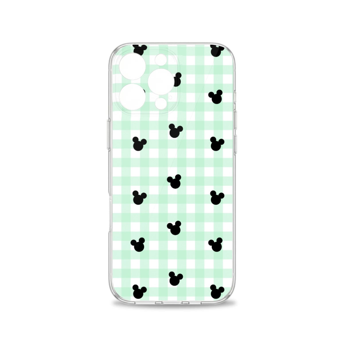 Green Gingham iPhone 16 Series Mobile Phone Case