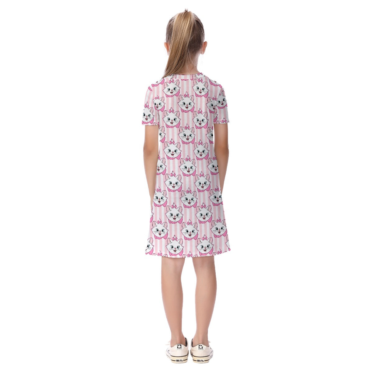 Striped Marie Kid's Short Sleeve Dress