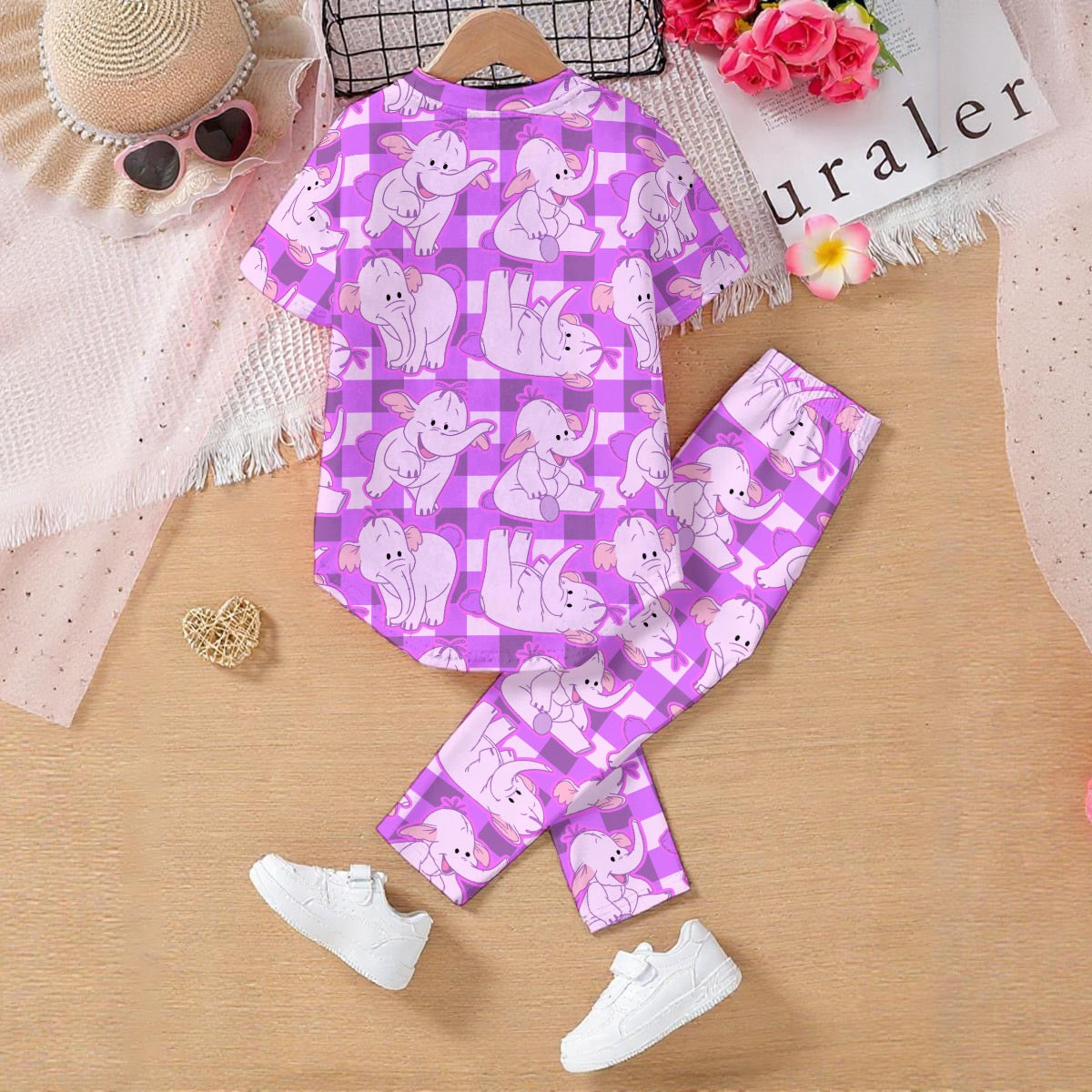 Lumpy Gingham Kids' Casual Top and Pants Set
