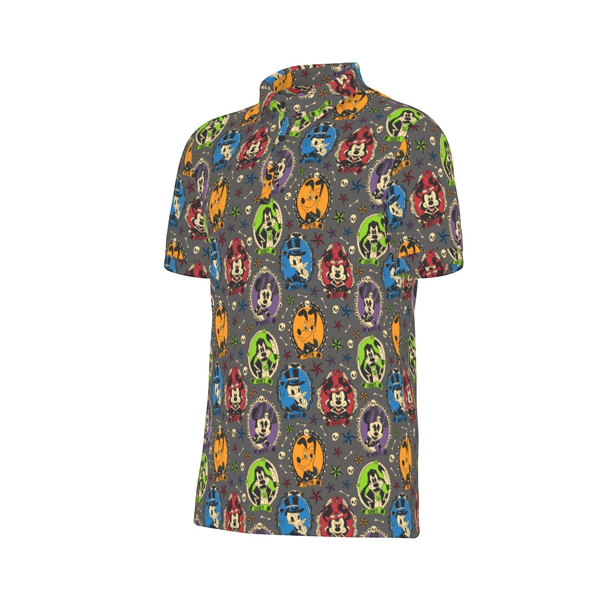 Not So Scary Cameos Men's Stretch Collar Polo Shirt