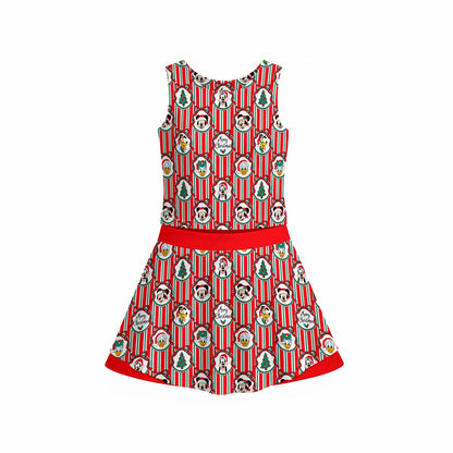 Classic Christmas Frames Women's Sports Tank & Skort Set
