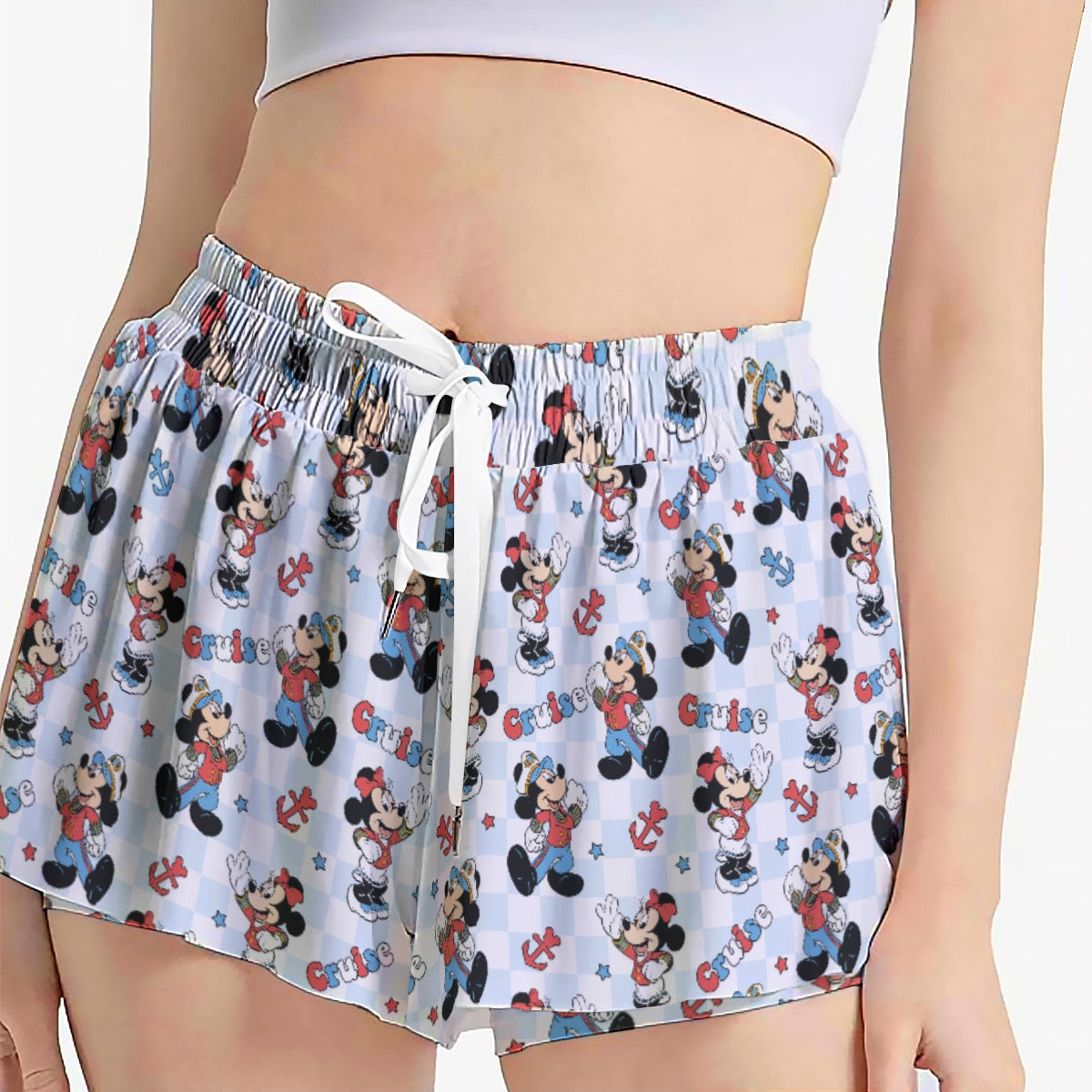 Checkered Cruising MM Women's Sport Skorts With Pocket
