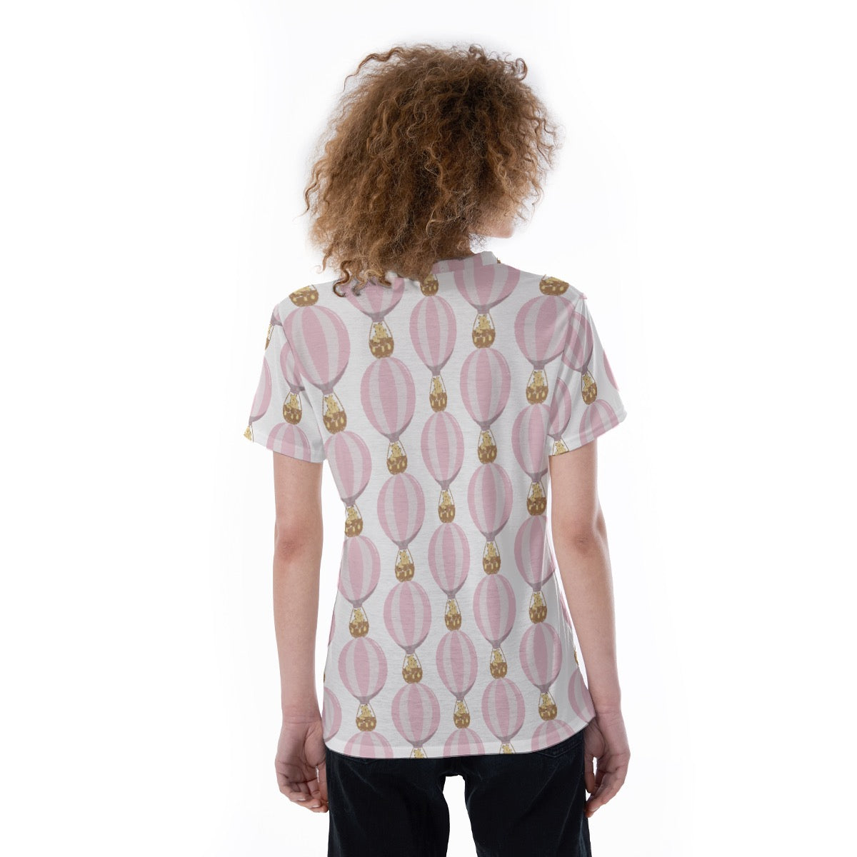 Winnie Hot Air Balloon V-neck Women's T-shirt