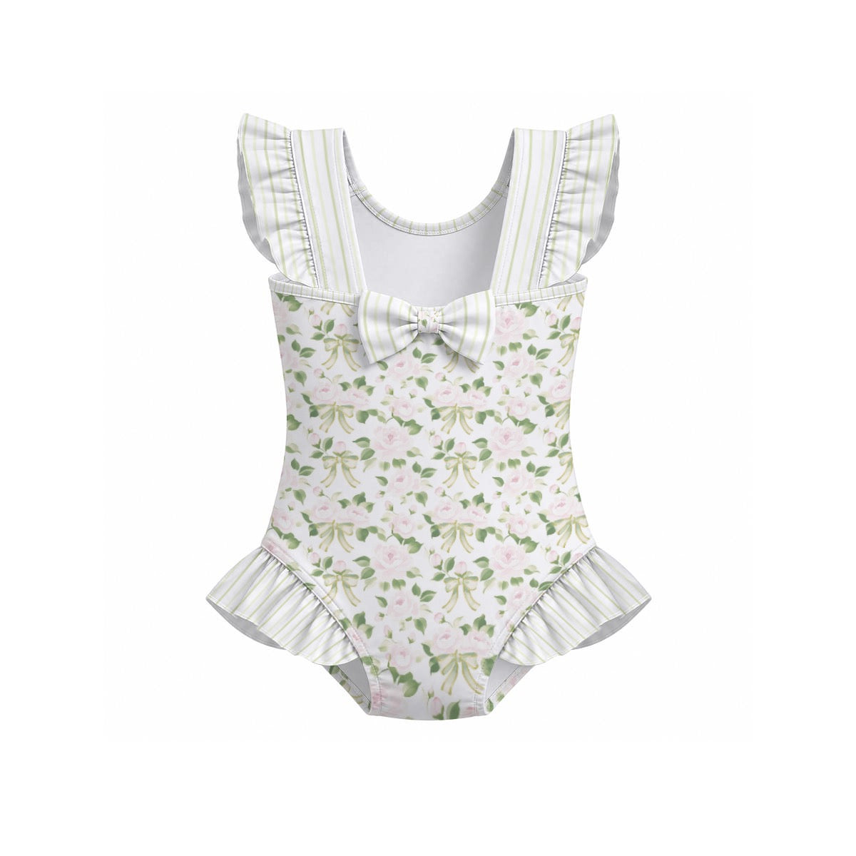 Camilla Girls' Ruffle Sleeve Swimsuit with Bow
