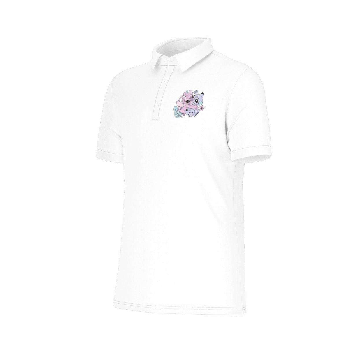 Friendly Aliens Men's Stretch Collar Polo Shirt