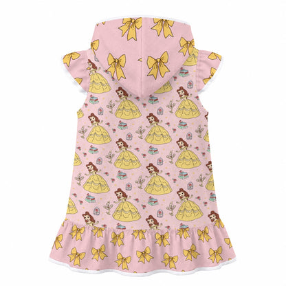 The Beautiful Princess Girls' Hooded Beach Cover-Up