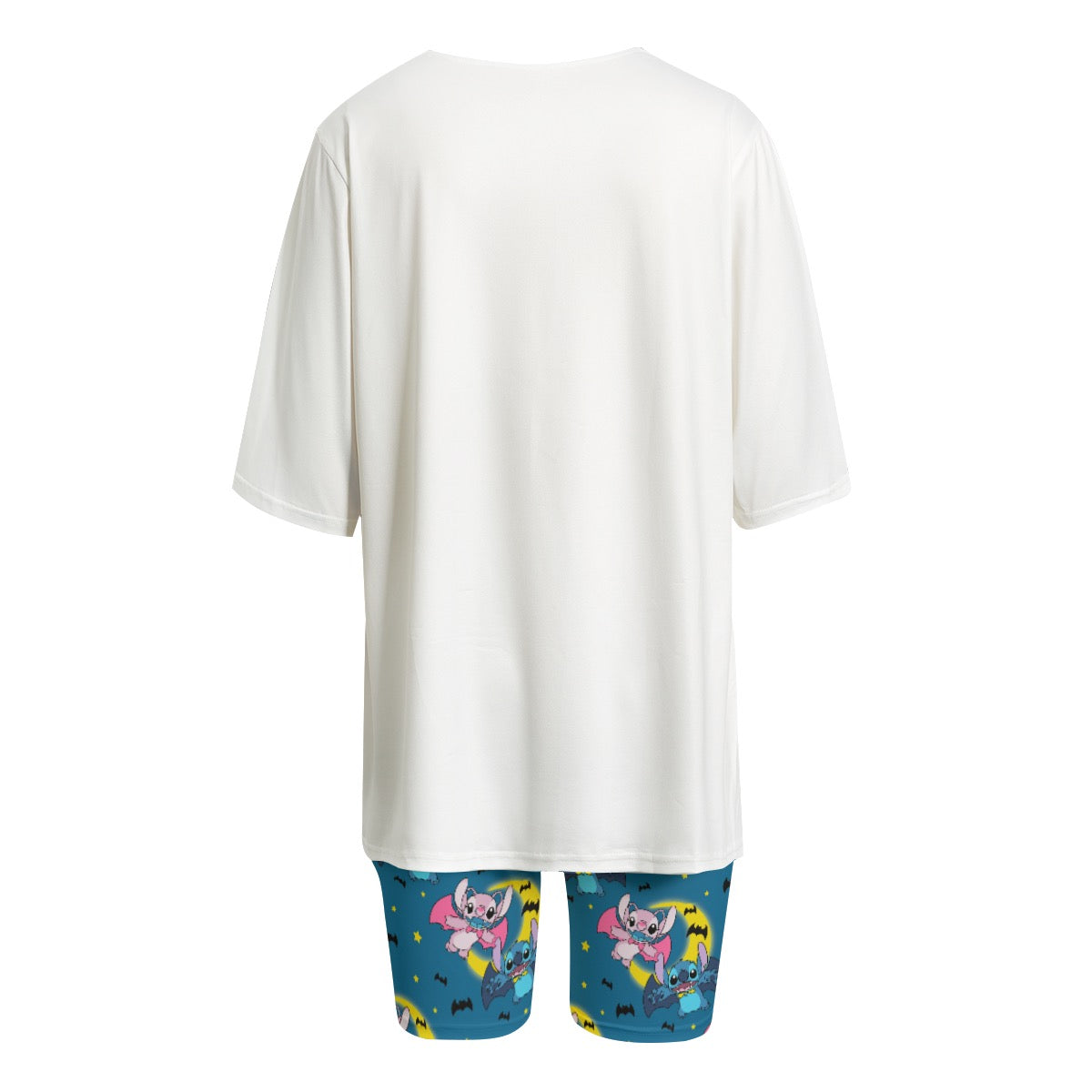 Batty Alien [blue] Women's T-shirt Set With Short Sleeve
