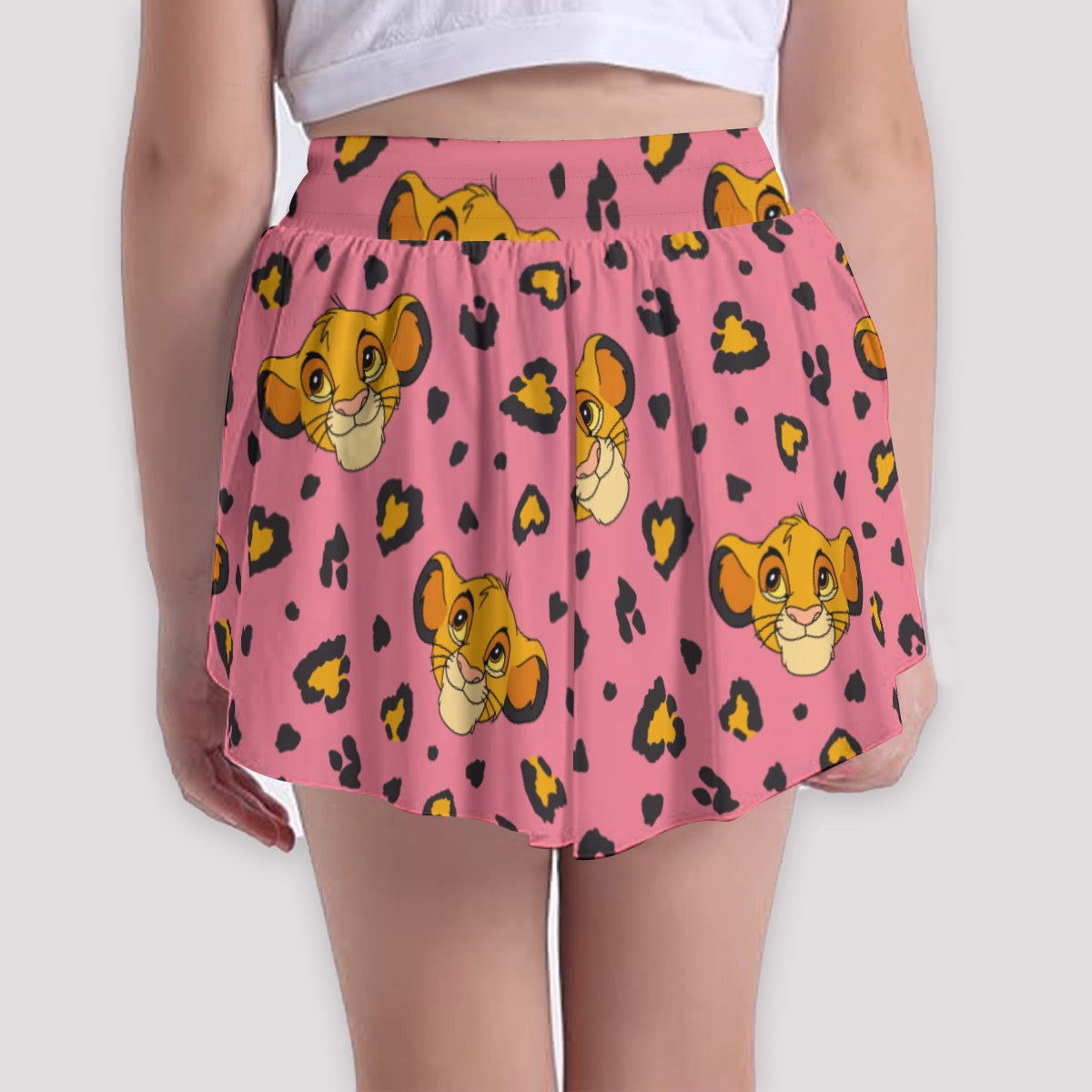 Working on My Roar [pink] Girls' Sports Culottes