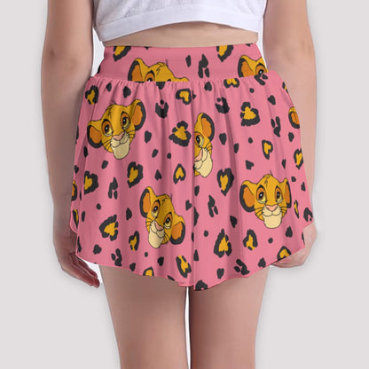 Working on My Roar [pink] Girls' Sports Culottes