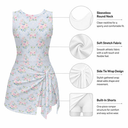 Rose Girls Sports Romper