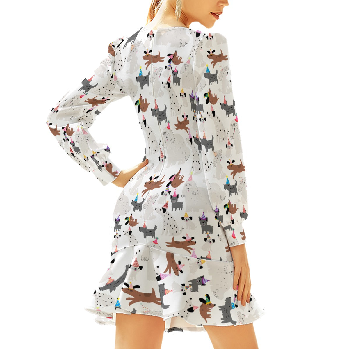 Party Pups Women's Ruffle Hem Dress