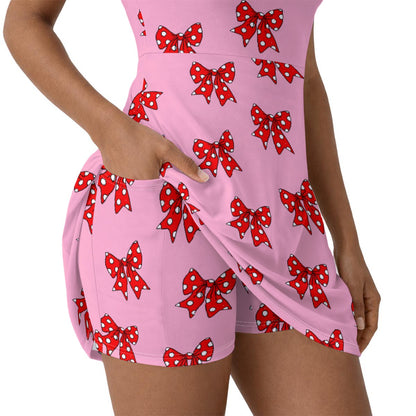 Minnie's Bows Women’s Athletic Dress With Built‑In Shorts
