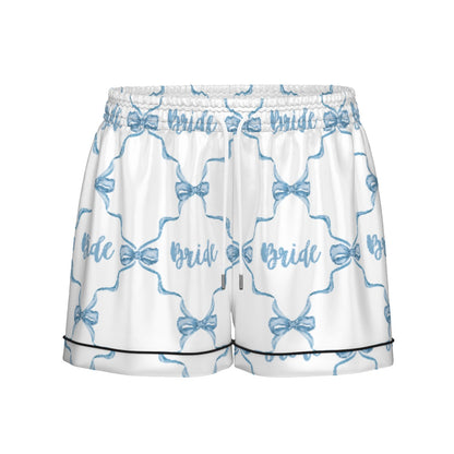 Bride [white] Women's Pajama Set With Short Sleeve
